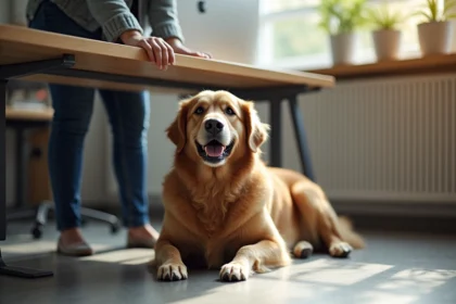 chien de bureau