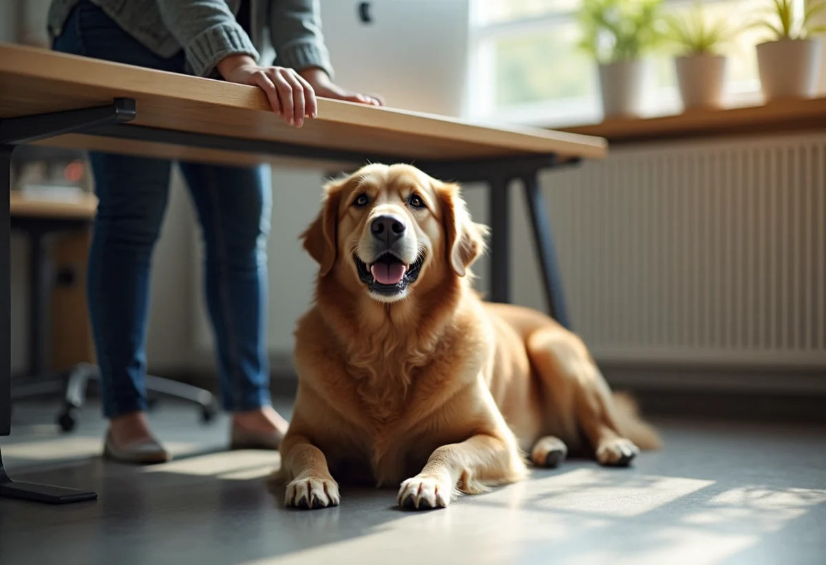 chien de bureau